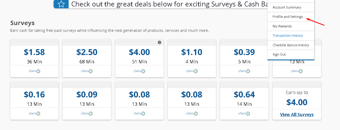 Segurança da conta Ysense Tela de configurações de perfil do Ysense, onde o usuário deve manter dados reais para evitar erros no saque.